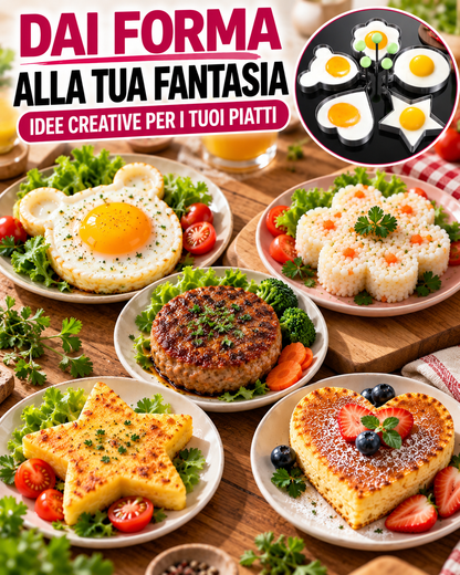 Set 5 Stampi per Uova in Acciaio 🍳