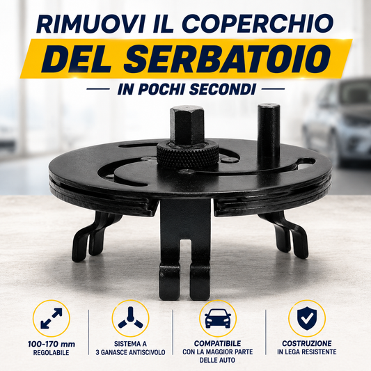 Chiave Universale a 3 Ganasce per Ghiera Serbatoio Carburante