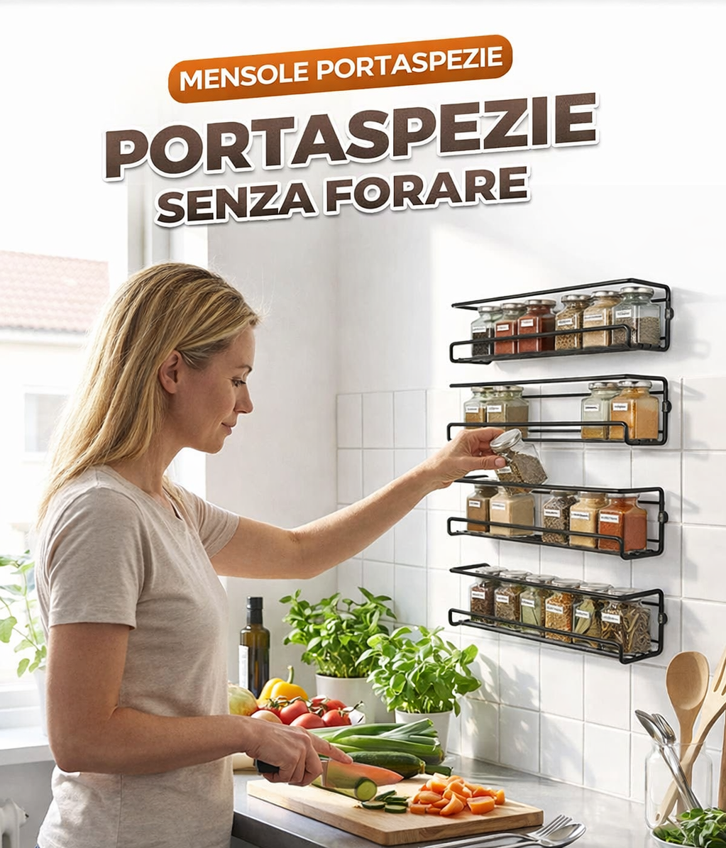 🔥Portaspezie da parete