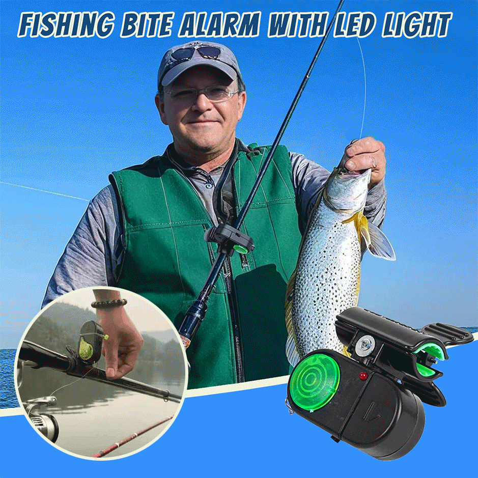 Allarme di abboccata da pesca con luce LED