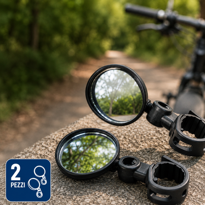 Specchietto retrovisore 360° per Bicicletta ed E-Bike