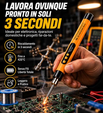 Saldatore Smart USB con Display 🔌