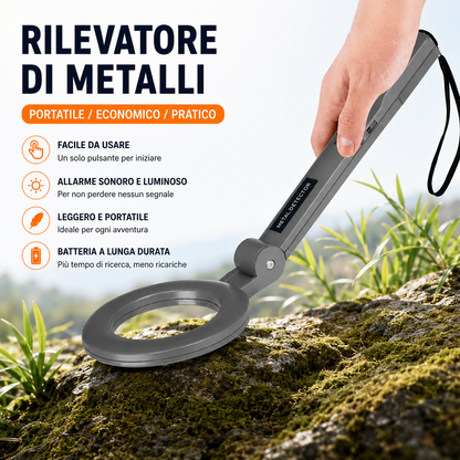 Metal Detector Portatile ad Alta Sensibilità
