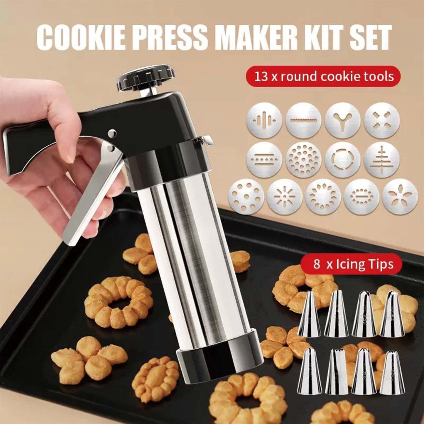 Pressa per biscotti in acciaio inox