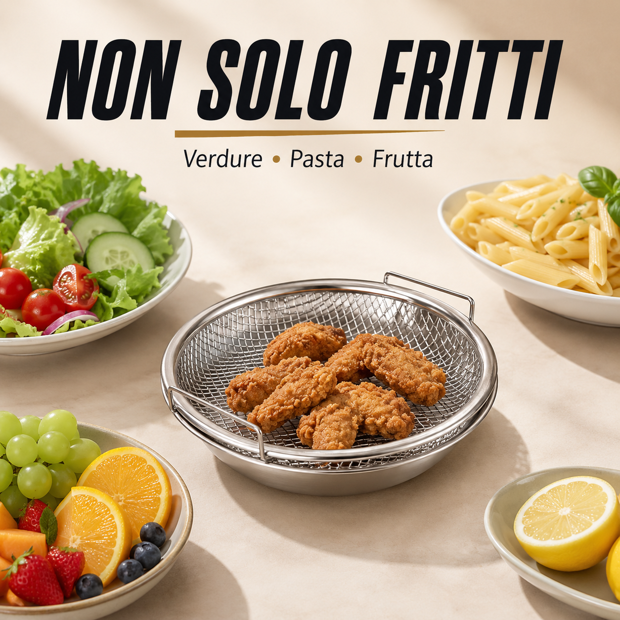 SUPER OFFERTA | Set Cestello Scola Olio con Vassoio Raccogligrasso
