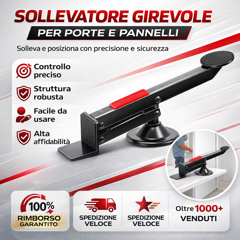 Sollevatore Girevole per Porte e Pannelli