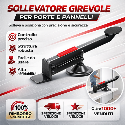 Sollevatore Girevole per Porte e Pannelli