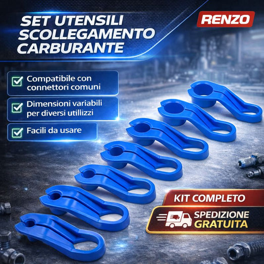 Set di strumenti per scollegare la linea del carburante