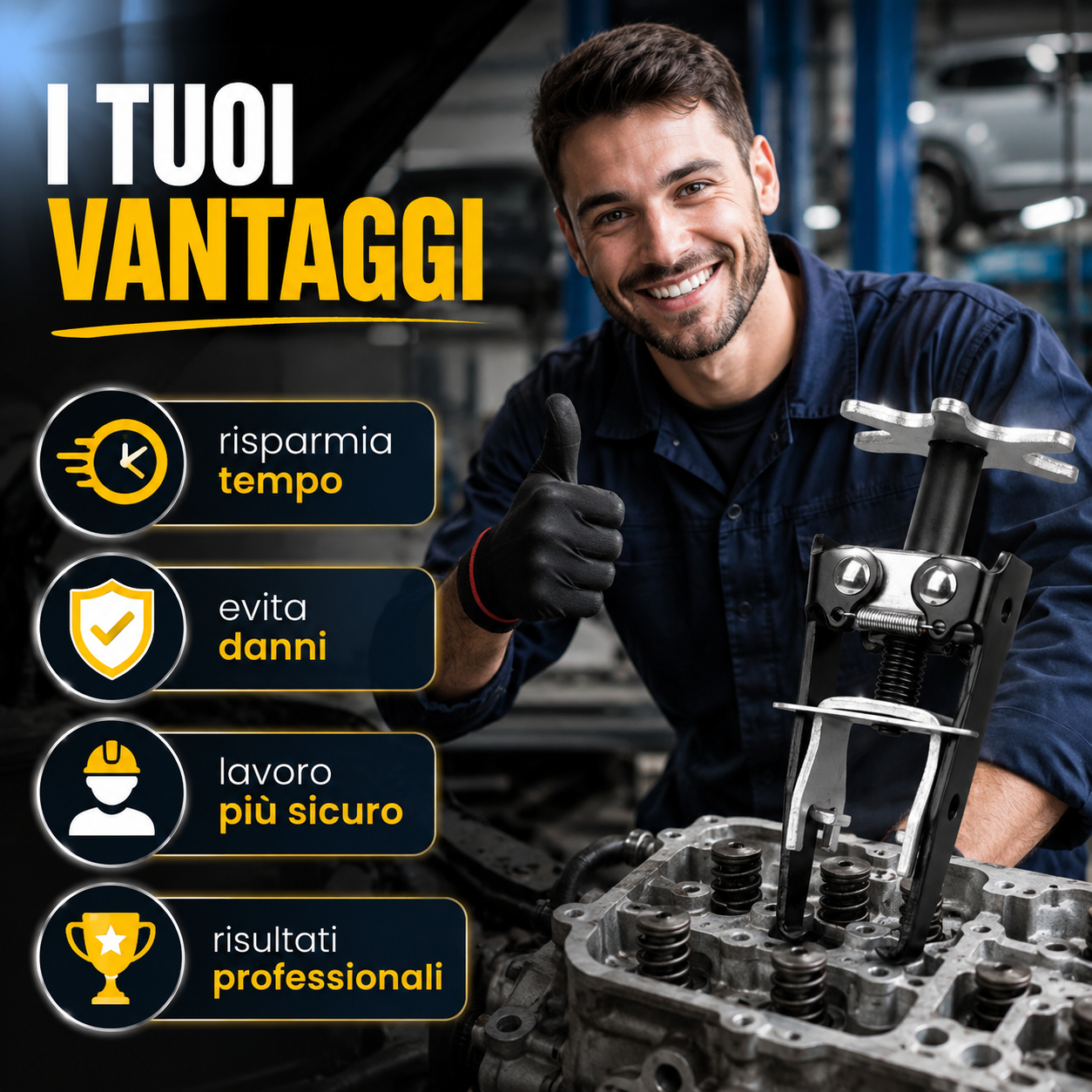 Compressore molle valvole universale