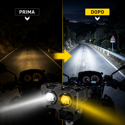 Faro LED ad Alta Visibilità per Moto