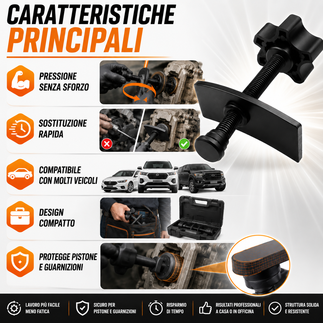 💥Strumento Compressore Pistone per Pinza Freno💥