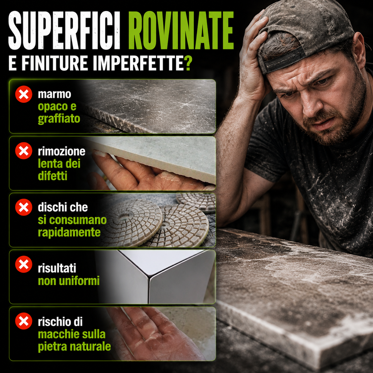 Dischi Abrasivi per Lucidatura di Marmo e Granito