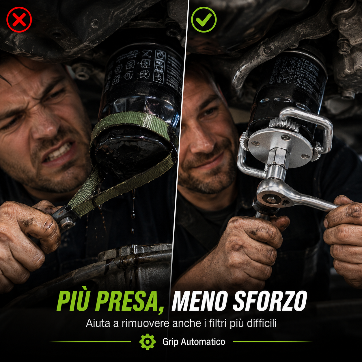 Chiave Universale a 3 Griffe per Filtro Olio