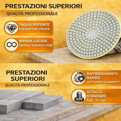 Disco diamantato per smussare e lucidare piastrelle