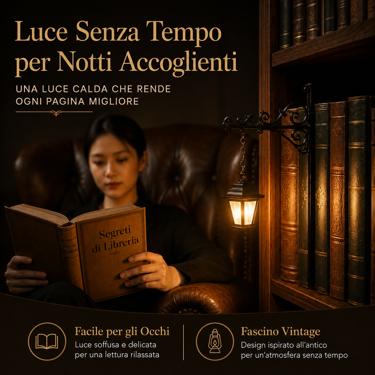 Lampada Decorativa per Libreria 📚