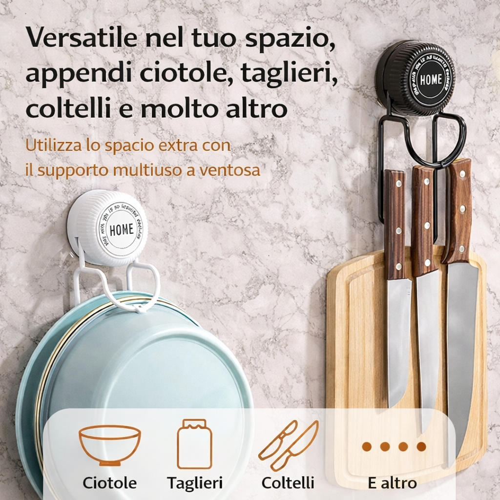 Gancio Per Lavabo Con Ventosa