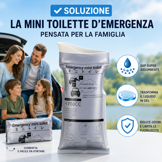 💥Mini bag toilette d’emergenza 700ml 💥