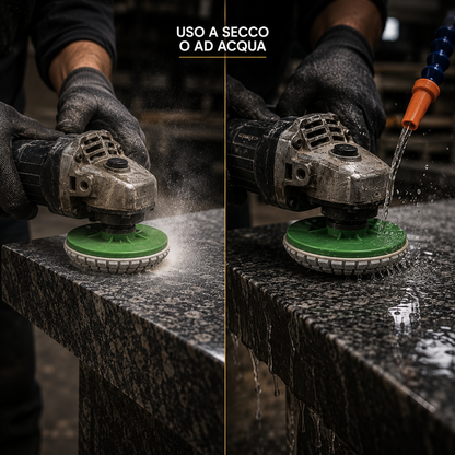 Disco Diamantato Lucidatura Pietra Professionale