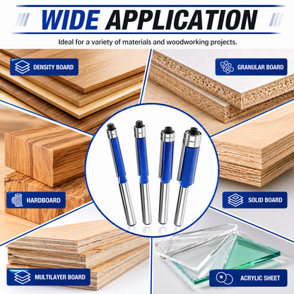 🔥Set Di 4 Frese Per Spianatura A Doppio Cuscinetto Professionale