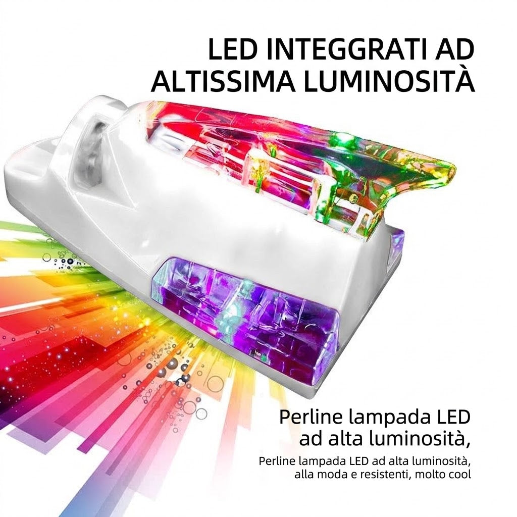Antenna a Pinna di Squalo a Energia Eolica con Luci LED