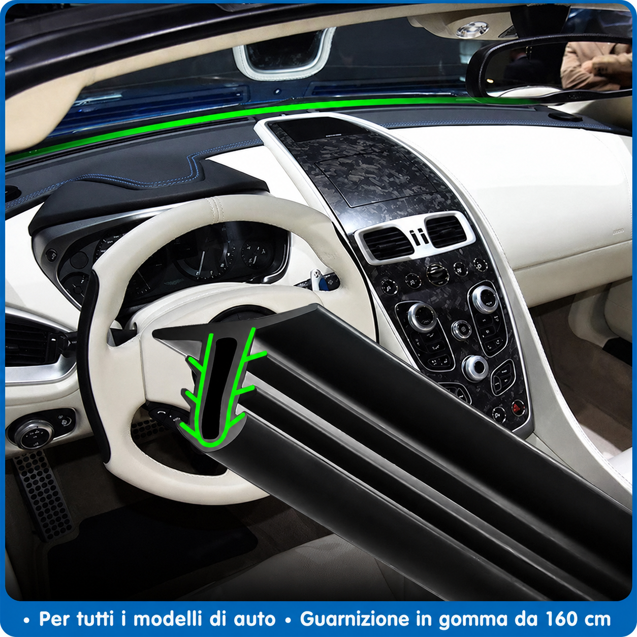 Guarnizione Antipolvere e Antirumore per Cruscotto Auto 🚗