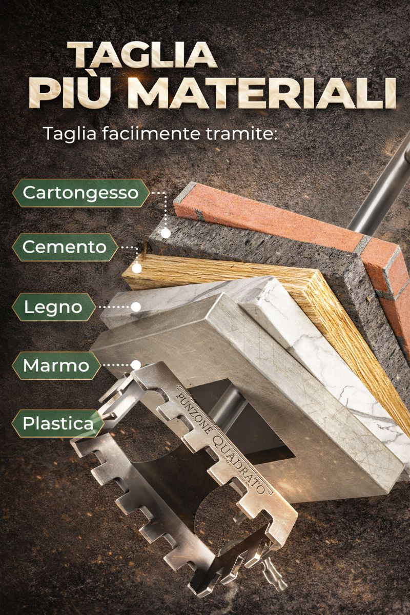 Taglierino creativo fori quadrati