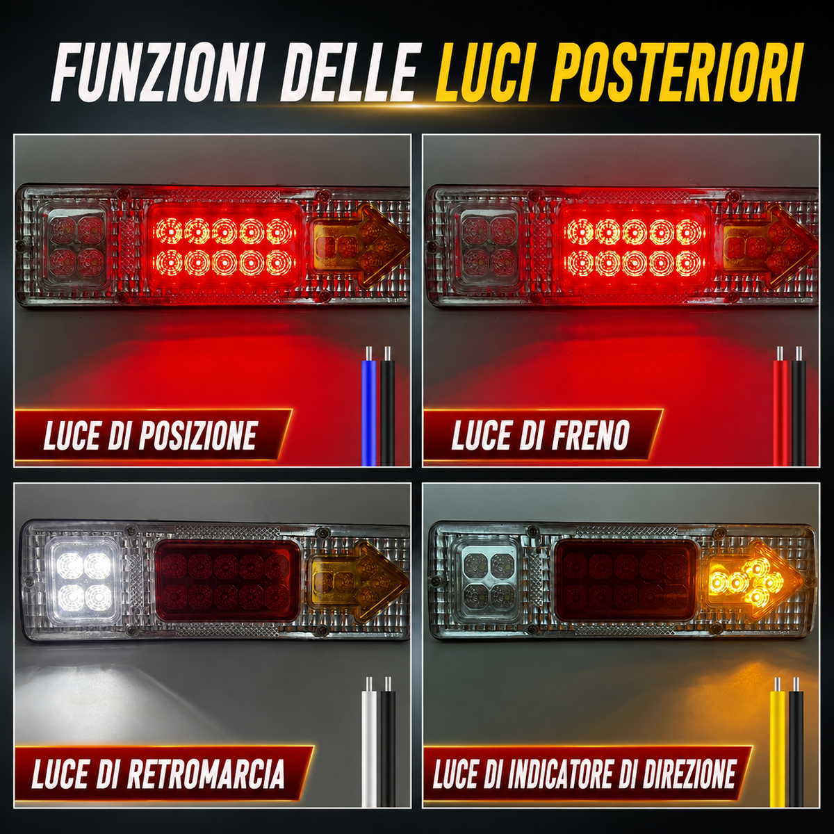 Fanale Posteriore LED Universale 💡