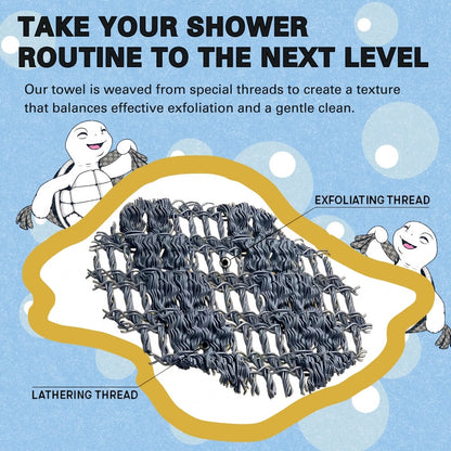 Asciugamano da doccia esfoliante antibatterico