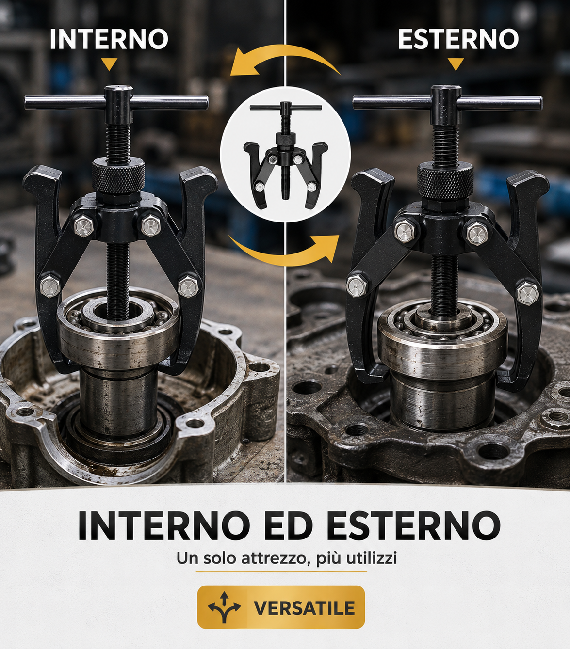 Estrattore Cuscinetti Interni Esterni 3 Griffe