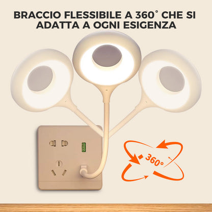 Lampada USB LED con comando vocale