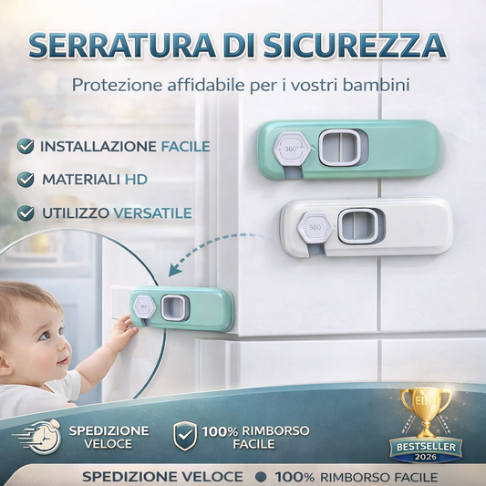 🔥 Serrature multifunzionali di sicurezza per bambini per il frigorifero