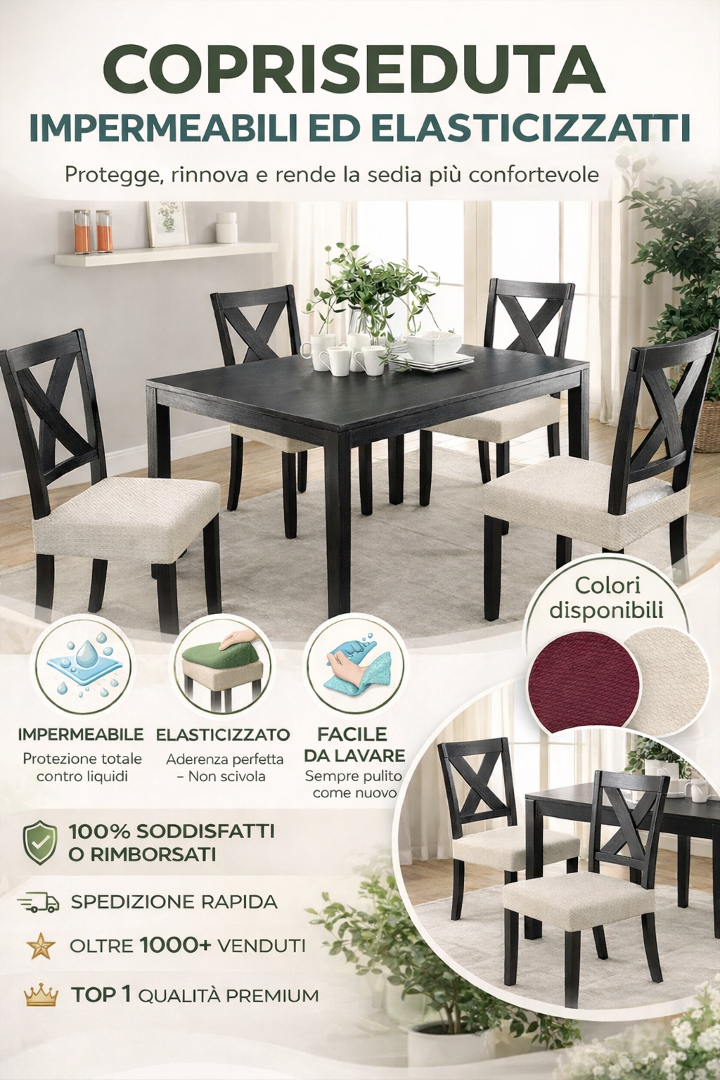 🔥Offerta speciale🔥 Copriseduta impermeabili ed elasticizzati