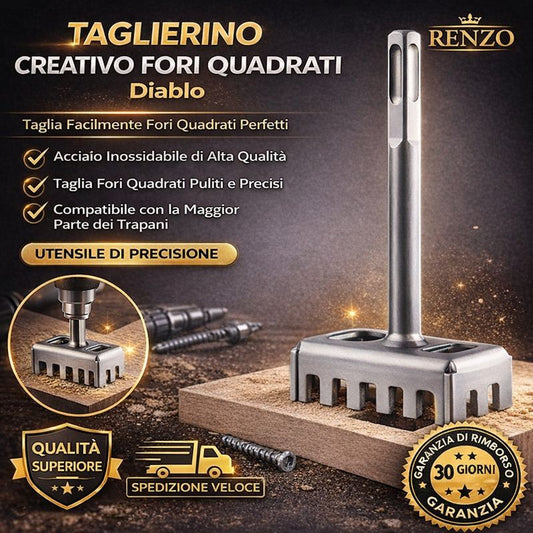 Taglierino creativo fori quadrati