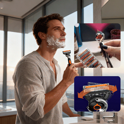 Lametta da barba a sei strati per uomo