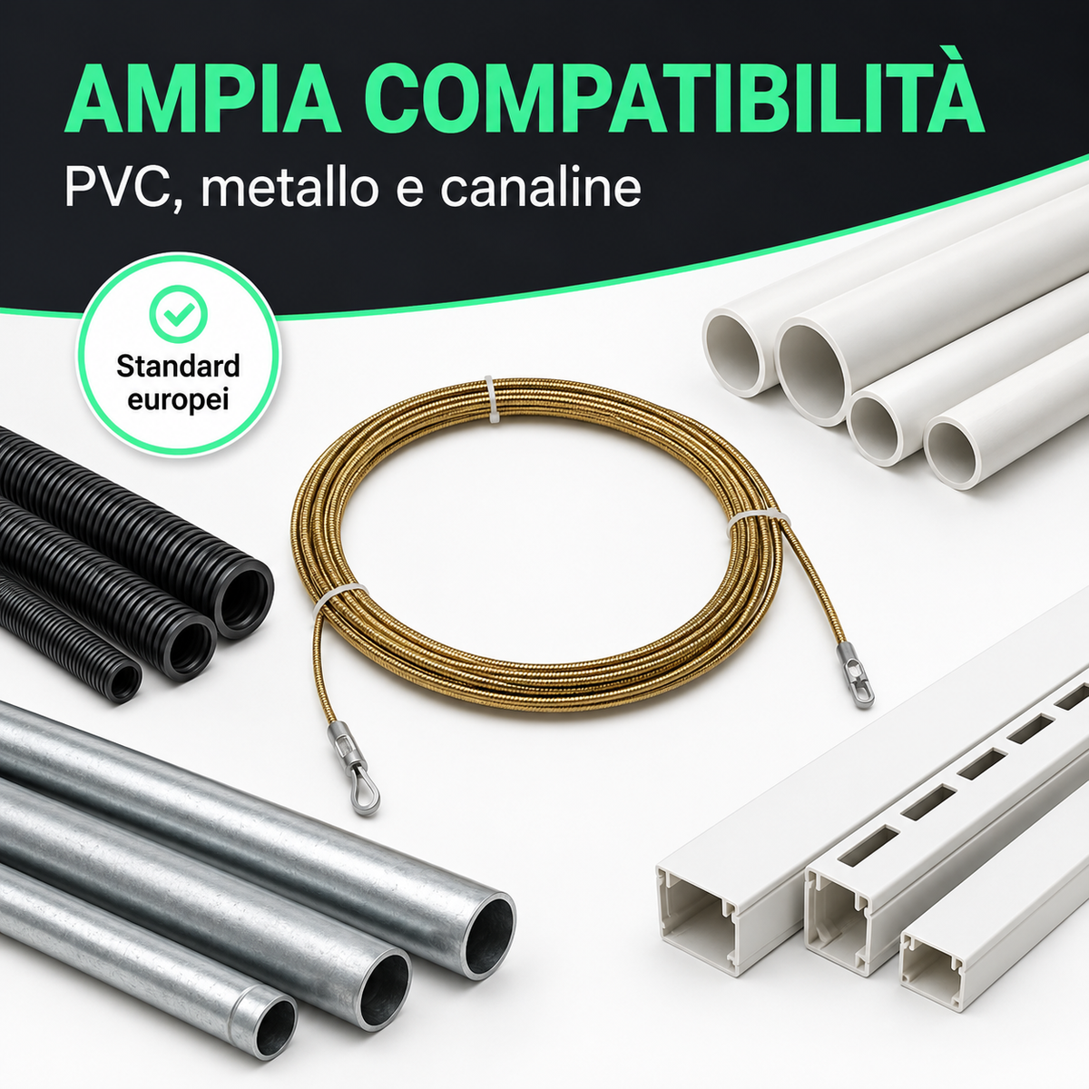 Strumento per la Filettatura dei Fili Elettrici 10 m