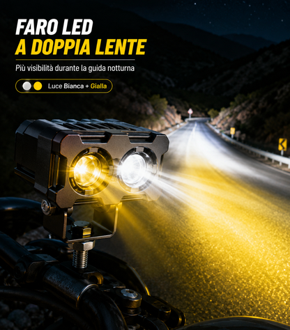 Faro LED ad Alta Visibilità per Moto