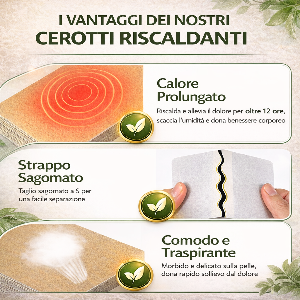 Cerotti antidolorifici allo zenzero