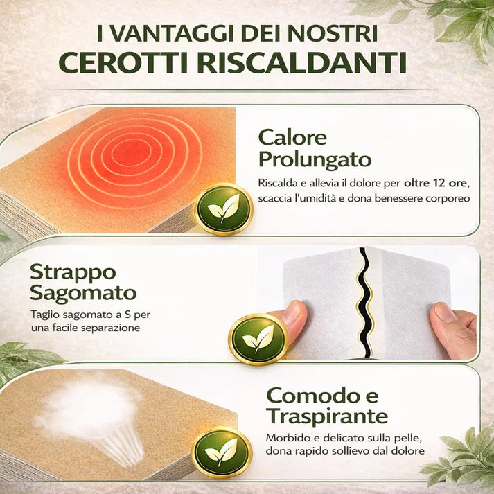 Cerotti antidolorifici allo zenzero 🫚