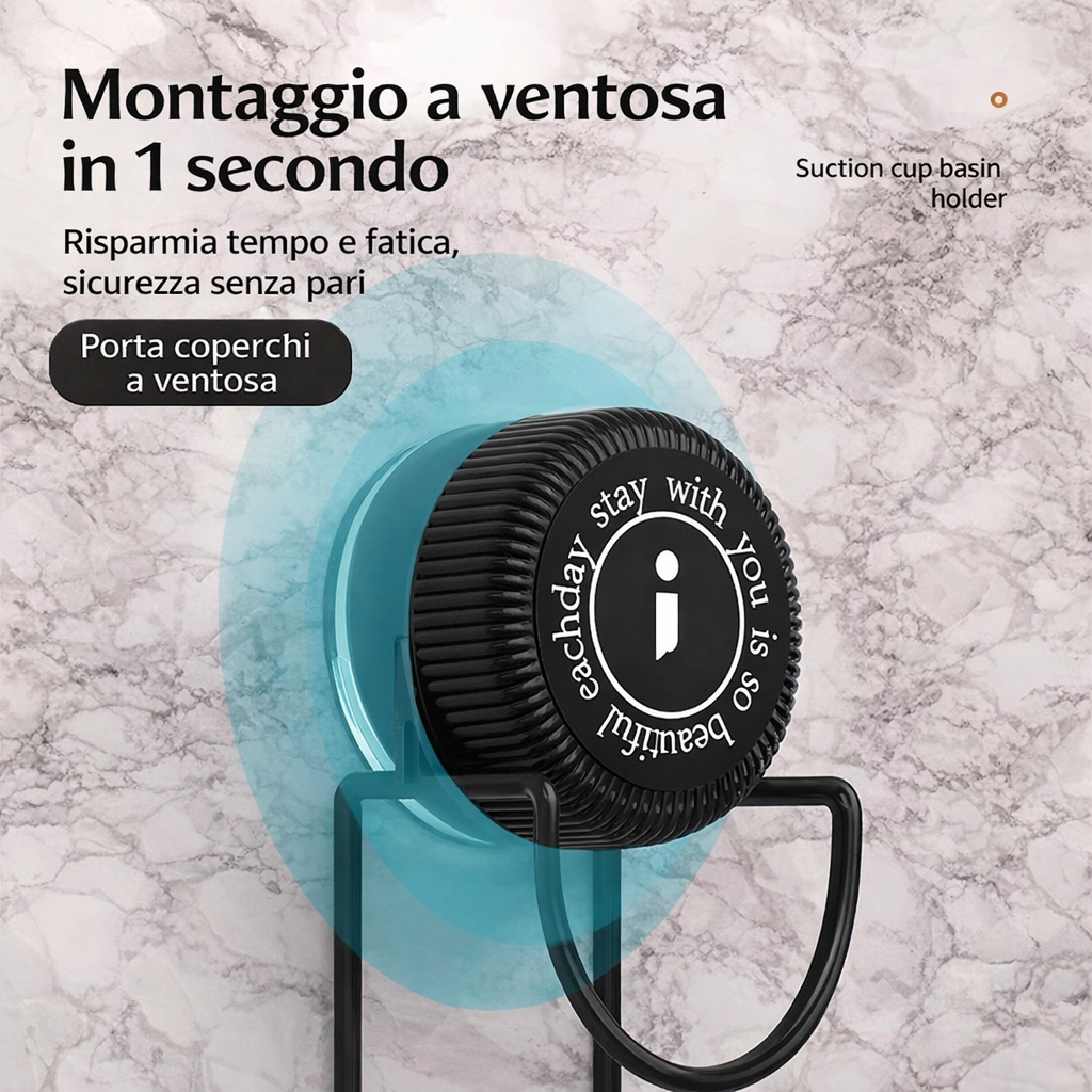 Gancio Per Lavabo Con Ventosa
