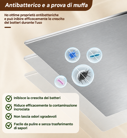 Tagliere da Cucina in Acciaio Inox 304