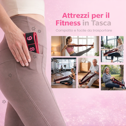 Fascia di resistenza elastica a 8 anelli