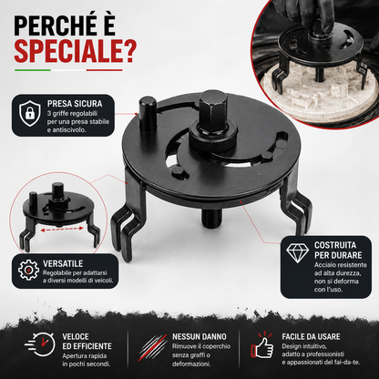 🔧Chiave a 3 ganasce per tappo carburante