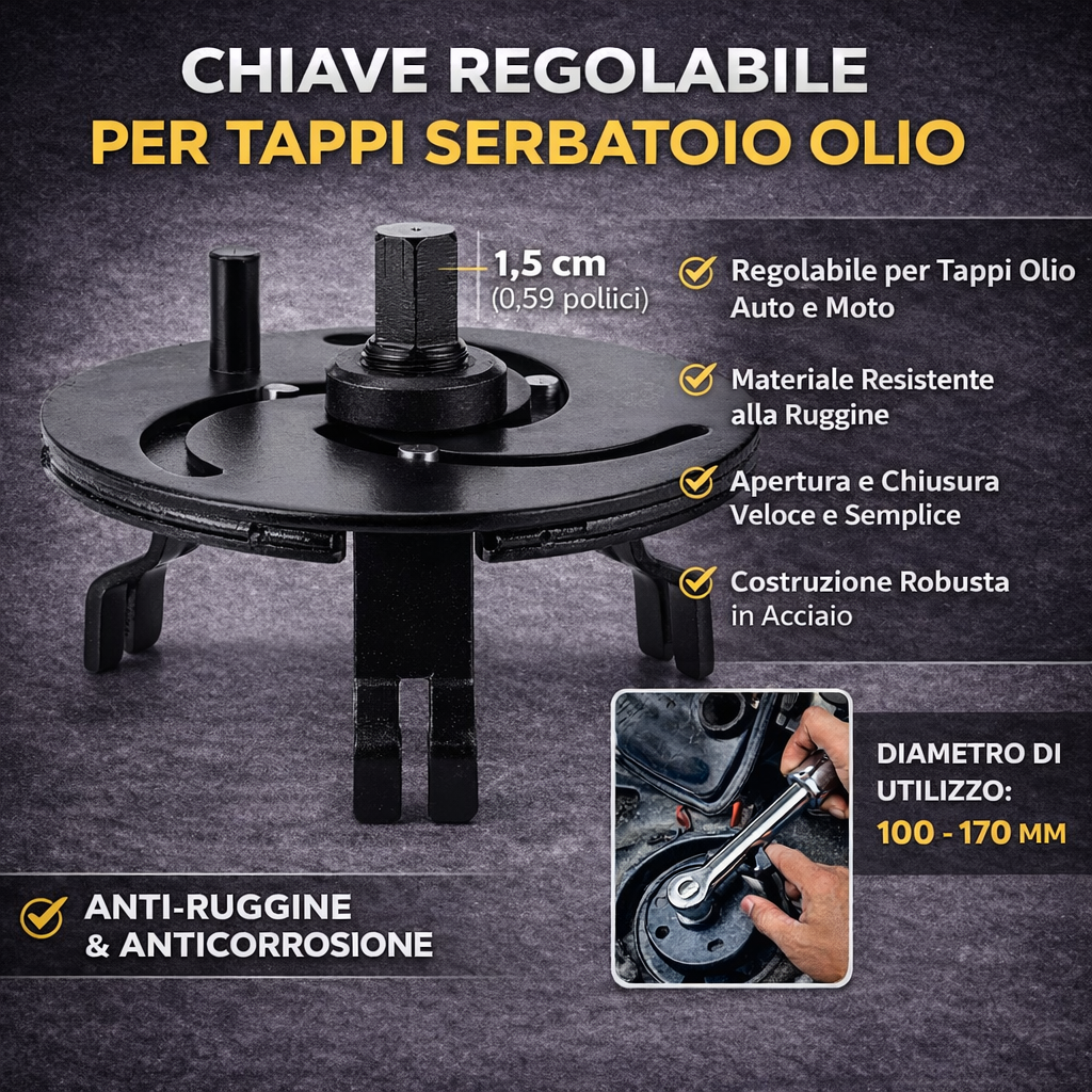 🔥Chiave per tappo del serbatoio carburante dell'auto