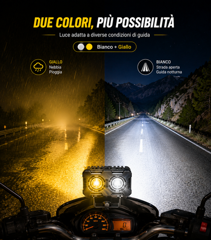 Faro LED ad Alta Visibilità per Moto