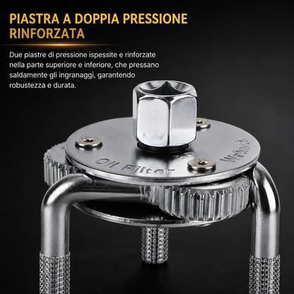 CHIAVE PER LA RIMOZIONE DEL FILTRO DELL'OLIO A 3 GRIFFE