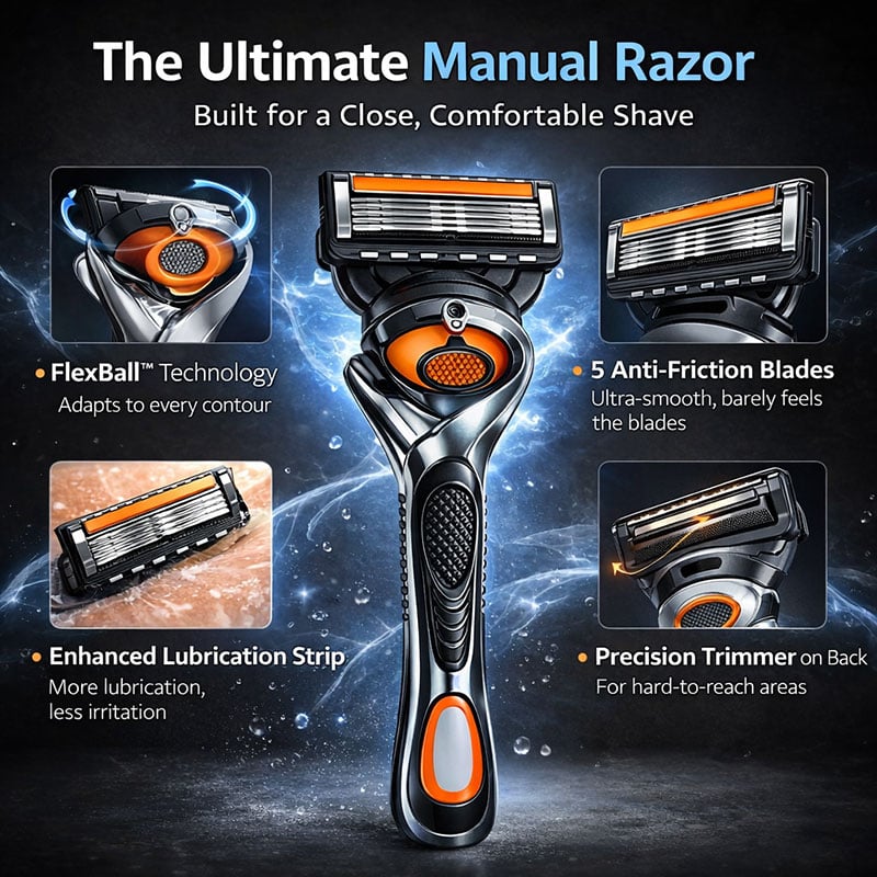 Lama di rasoio a cinque strati