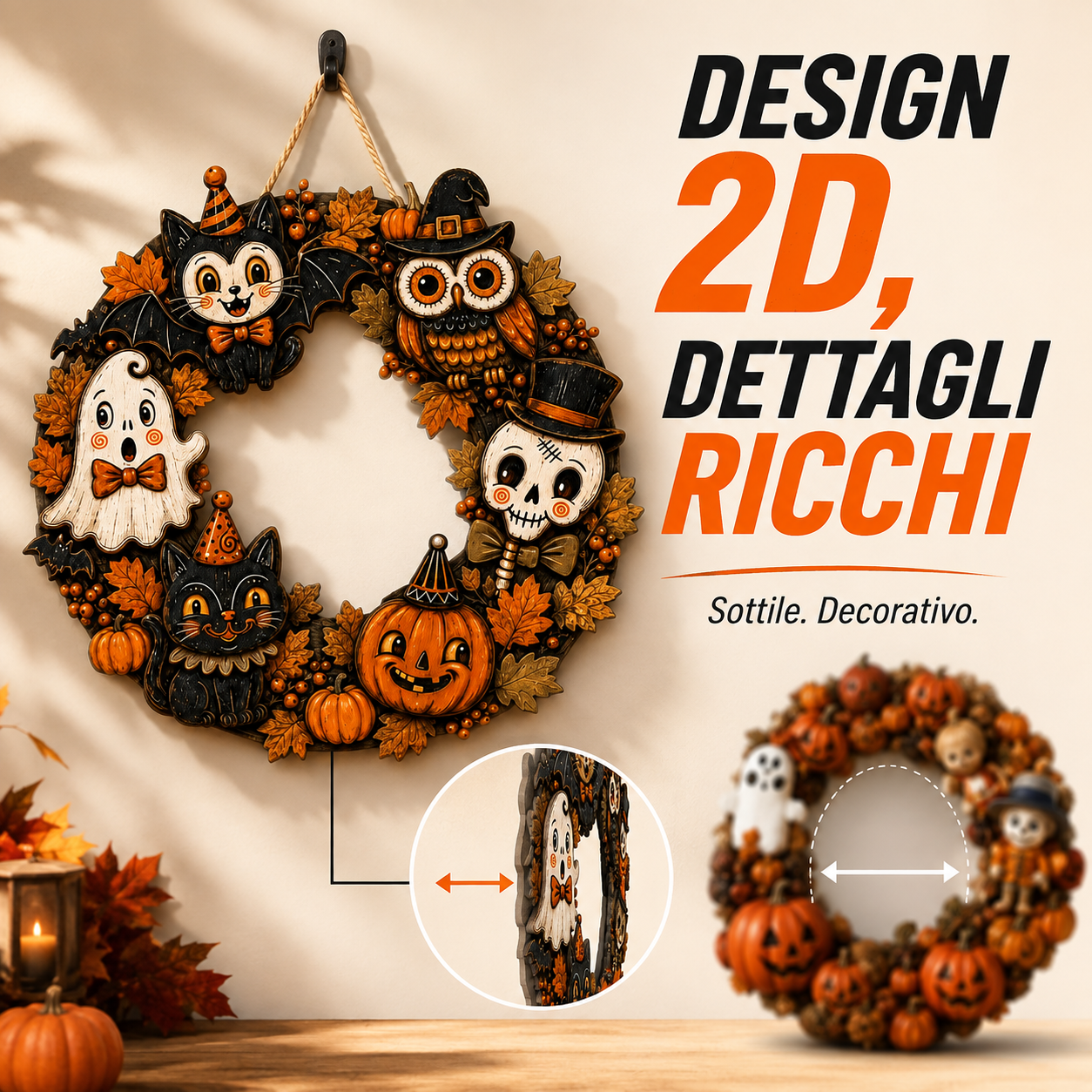 SUPER OFFERTA | Ghirlanda per porta di Halloween