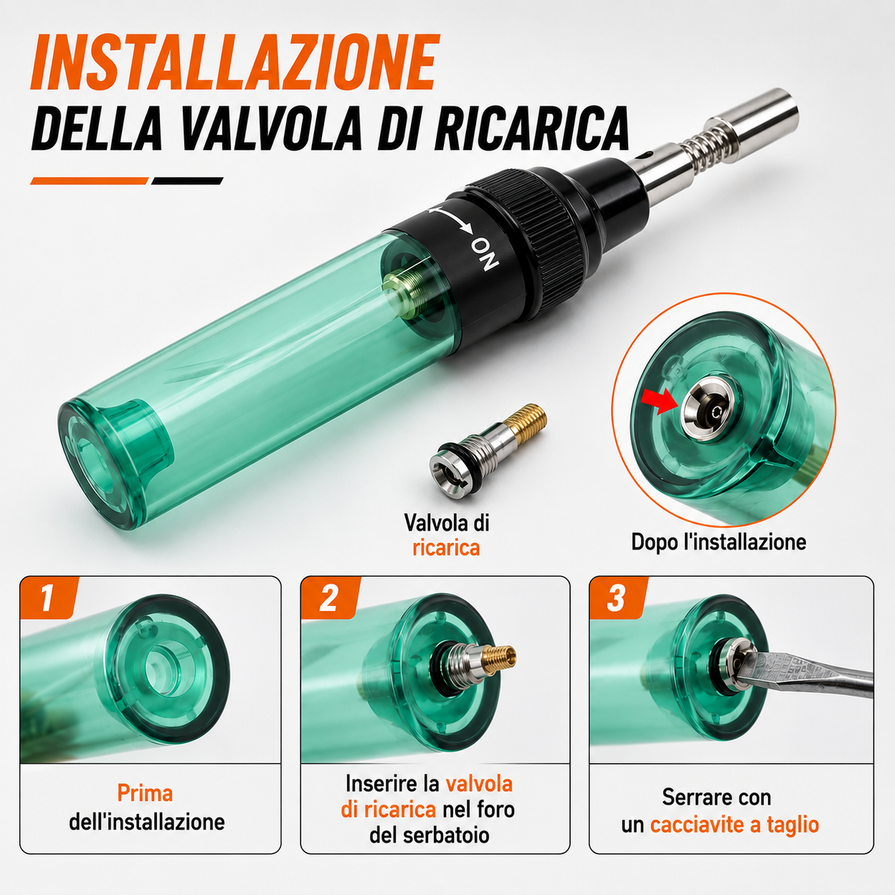 Saldatore e mini torcia a gas a penna