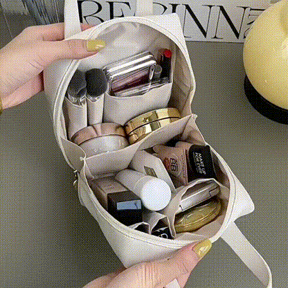 Borsa cosmetica portatile ad alta capacità