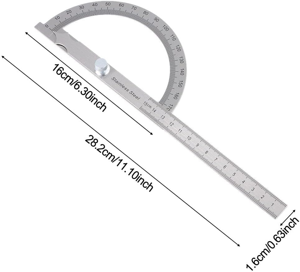 Righello Angolare con Rotazione di 180 Gradi